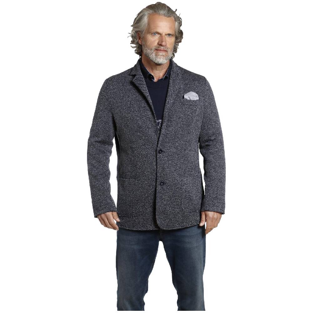 Jan Vanderstorm Jersey-Sakko ALBIN dunkelblau melange Black Friday