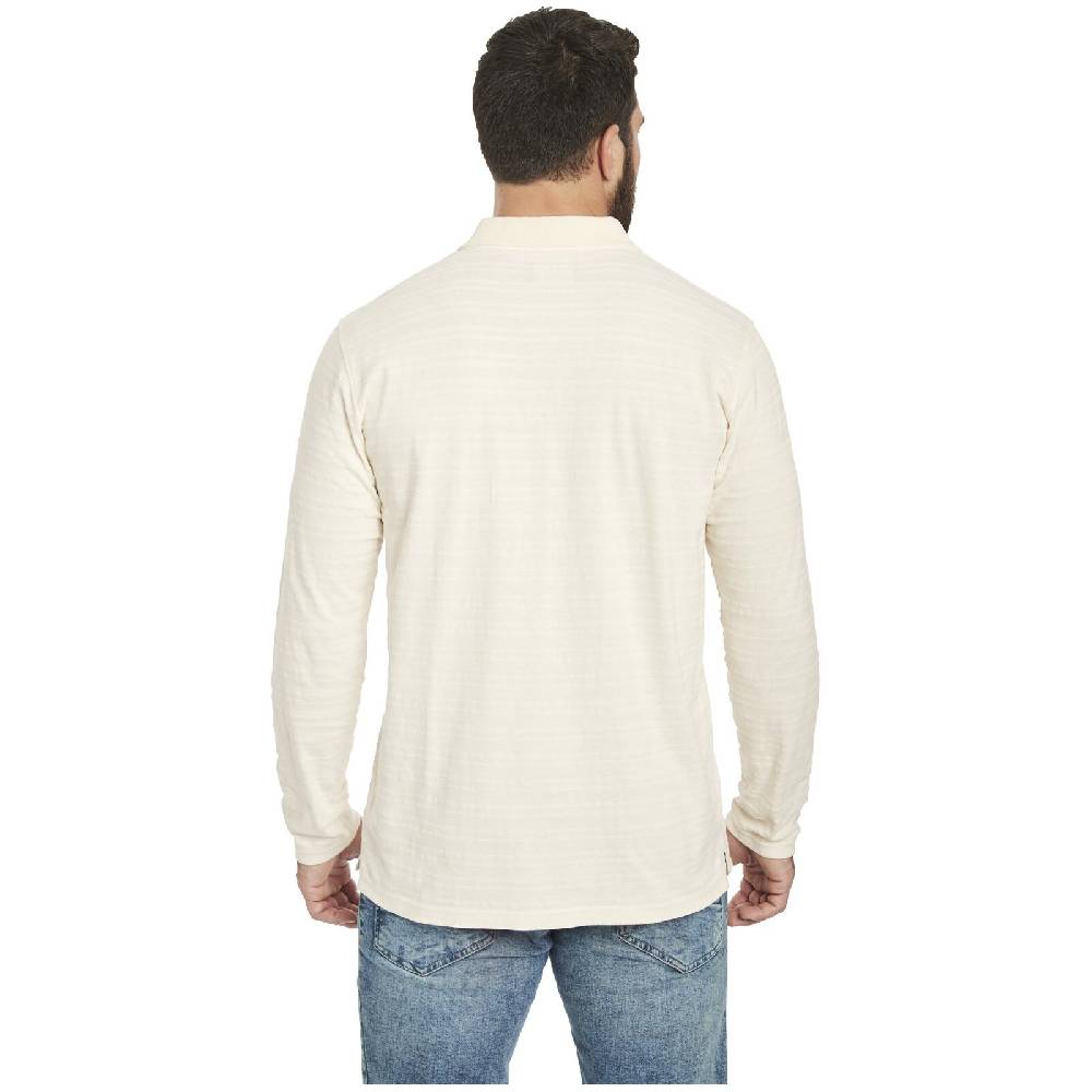Jan Vanderstorm Langarm-Poloshirt AKILLES wollweiß Vatertagsangebot