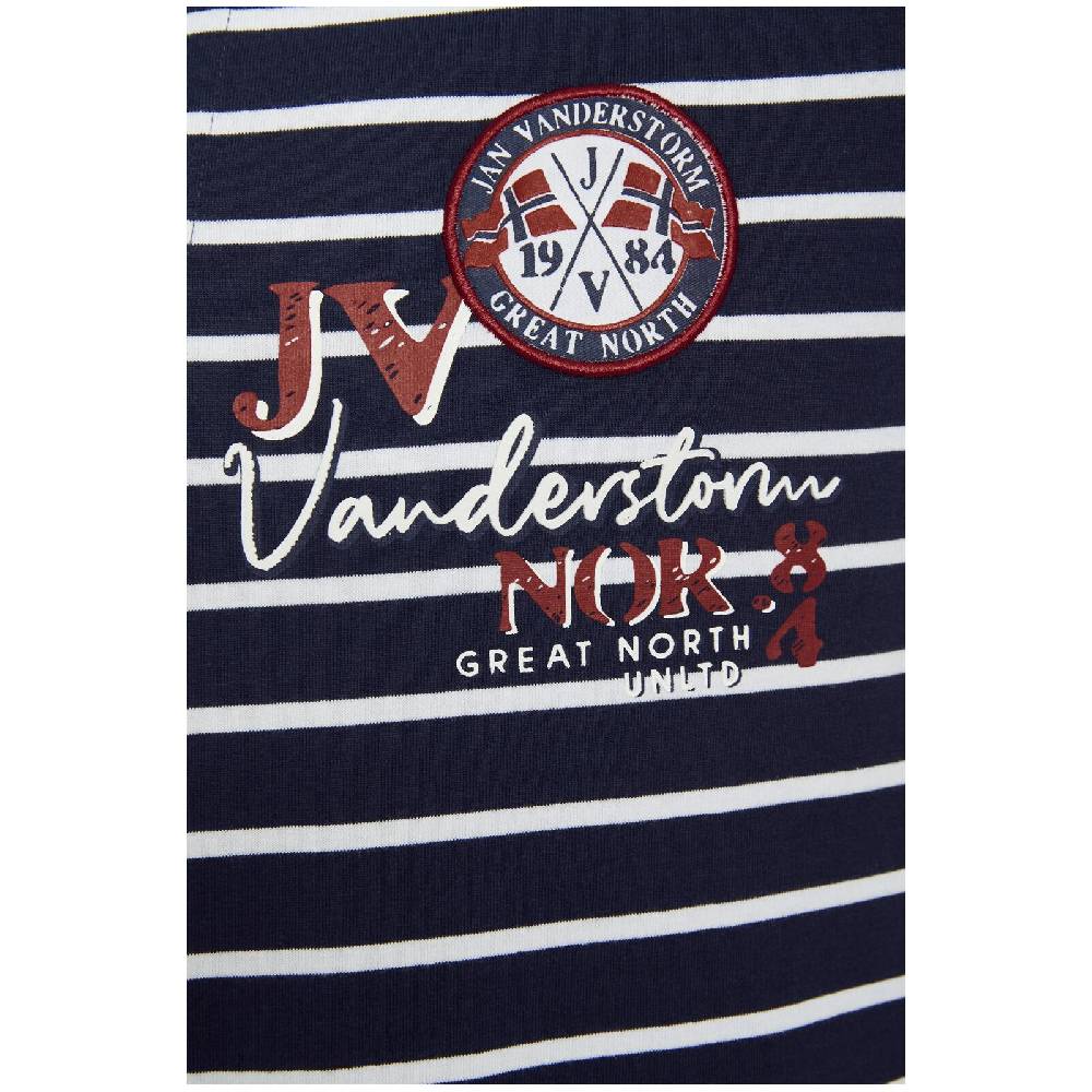 Jan Vanderstorm T-Shirt ARBOGAST dunkelblau gestreift Valentinstagsangebot
