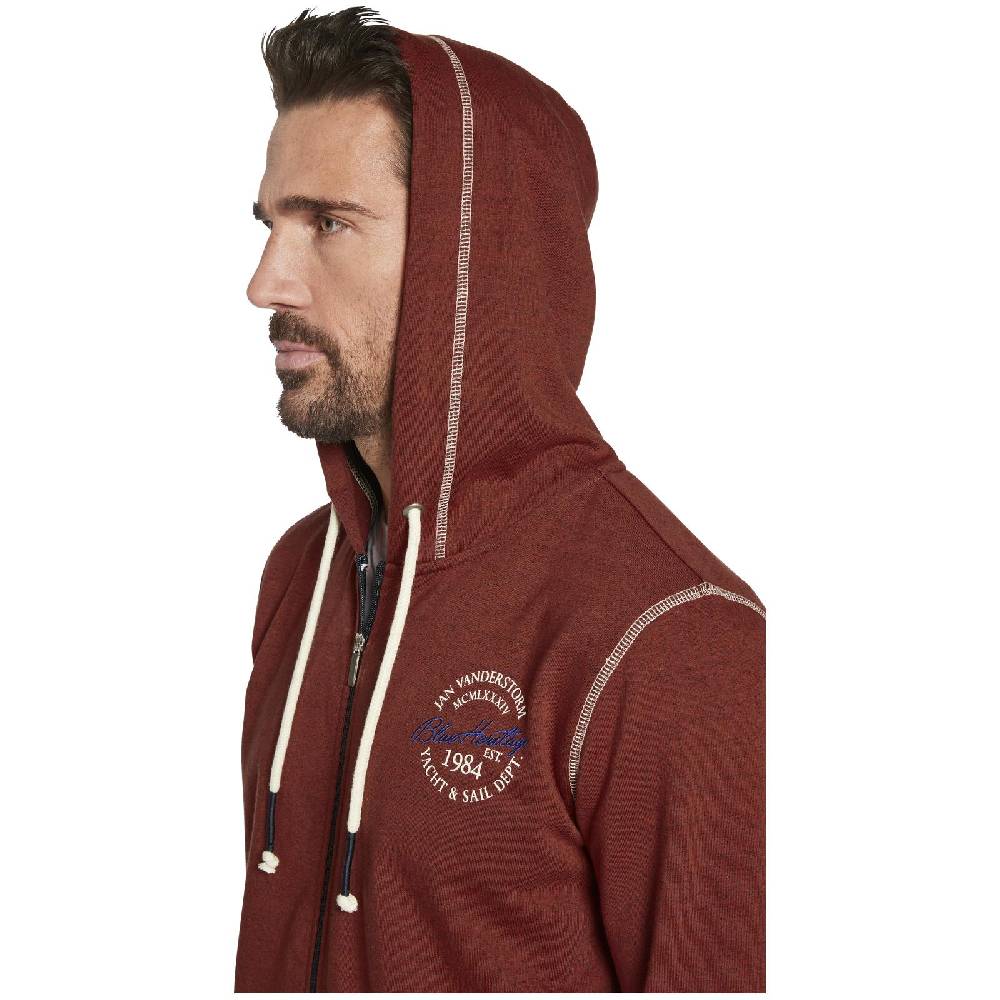 Jan Vanderstorm Sweatjacke JOKORA rot melange Bis zu 60% Rabatt
