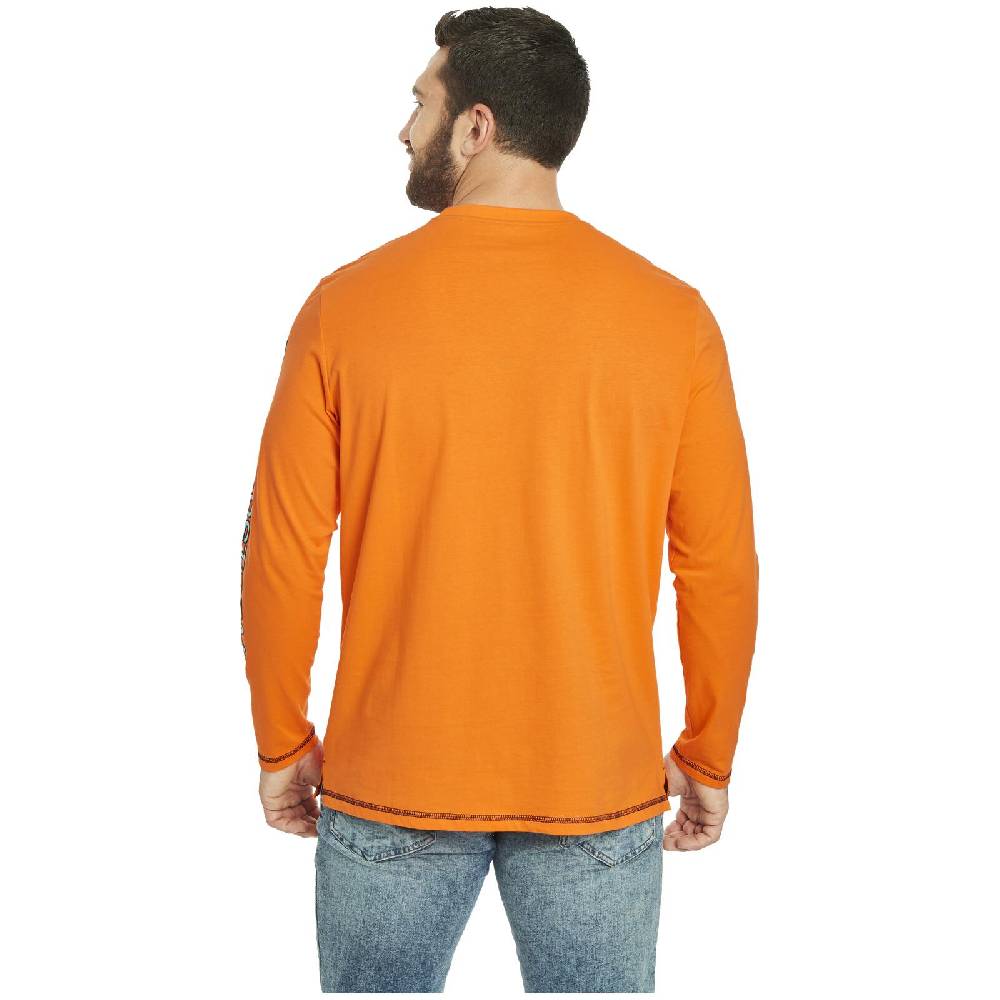 Jan Vanderstorm Langarmshirt BERTULI orange 50% Rabatt mit kostenlosem Versand