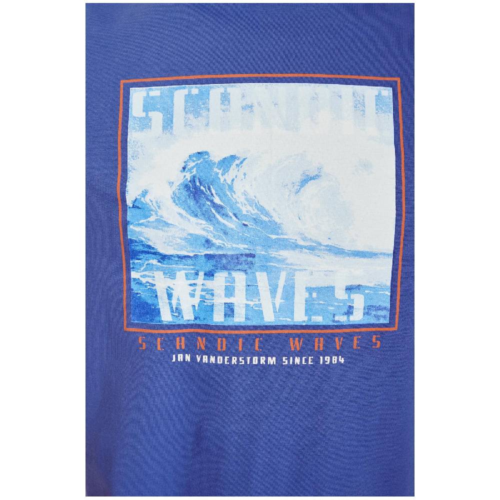 Jan Vanderstorm T-Shirt GERFRIED royal blau Fabrikladen