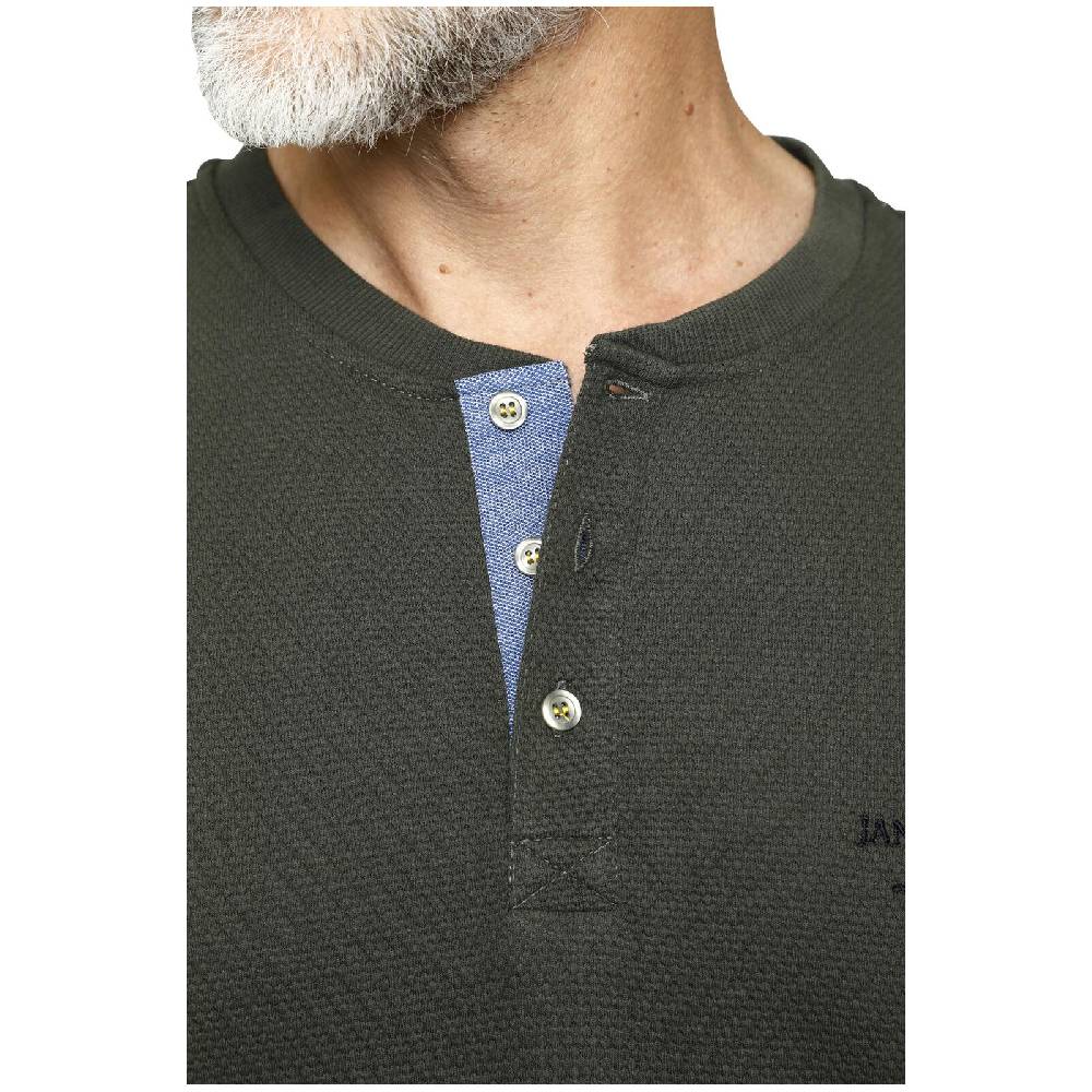 Jan Vanderstorm Sweatshirt VILJAR oliv Rabatte dieses Monats