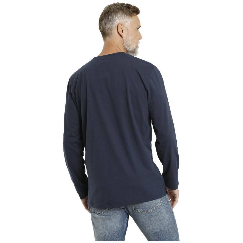 Jan Vanderstorm Langarmshirt STAAF dunkelblau 2025