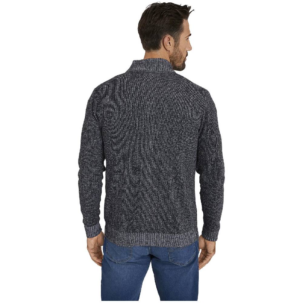 Jan Vanderstorm Strickjacke INGRABAN dunkelgrau melange im Angebot