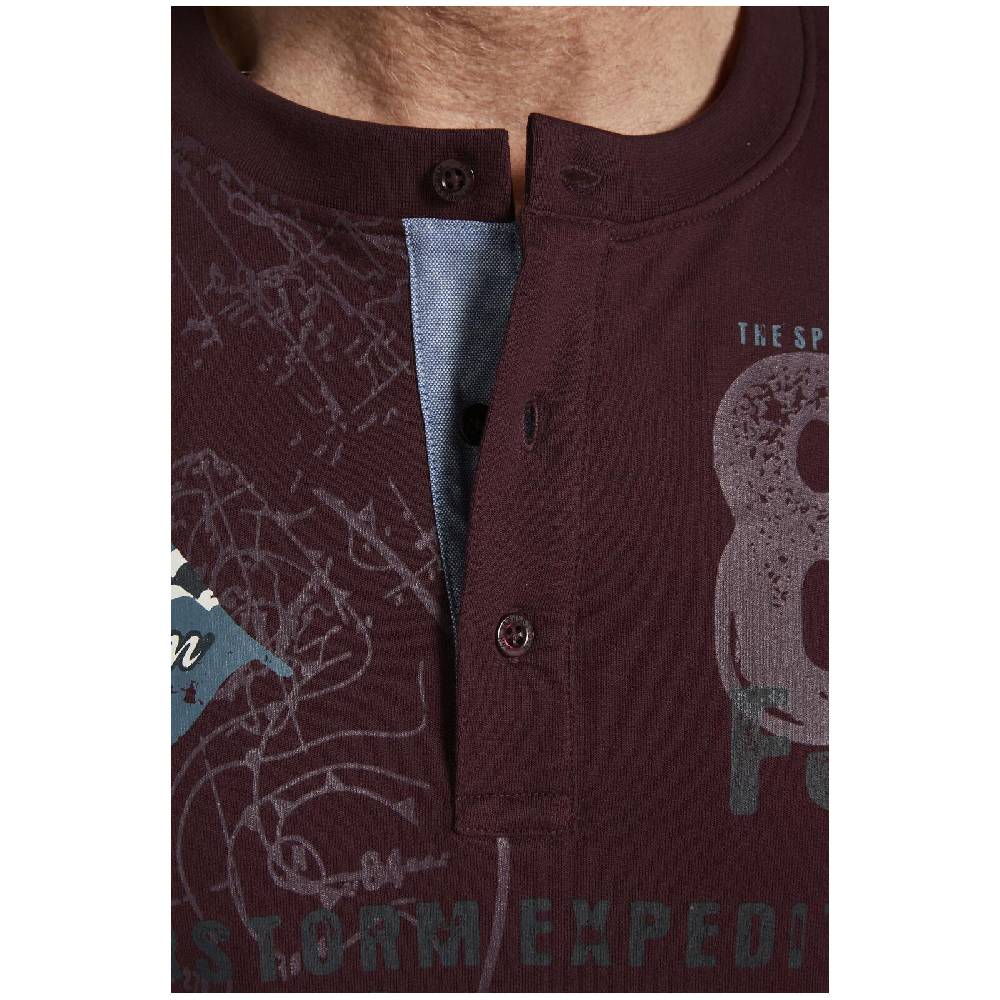 Jan Vanderstorm Sweatshirt FIONN dunkelrot Günstiger Verkauf