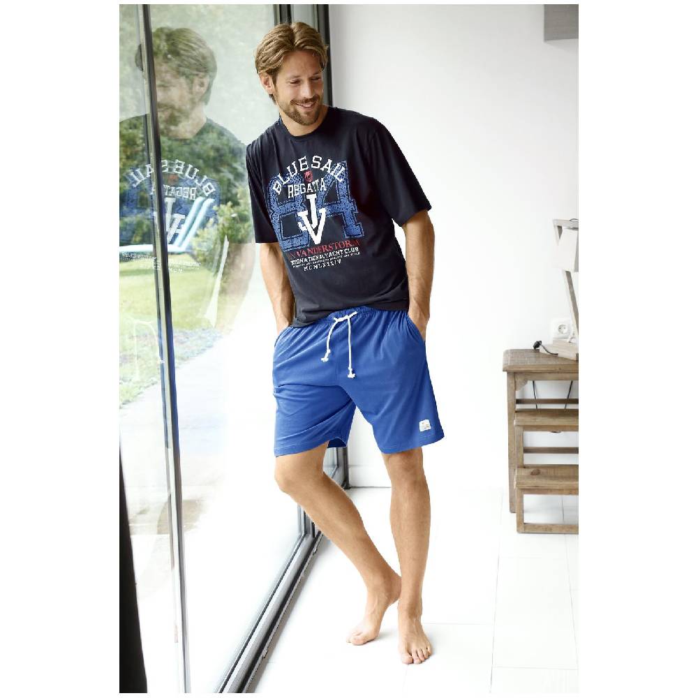 Jan Vanderstorm 2er Pack Schlafshorts CHARLE blau Blitzverkäufe