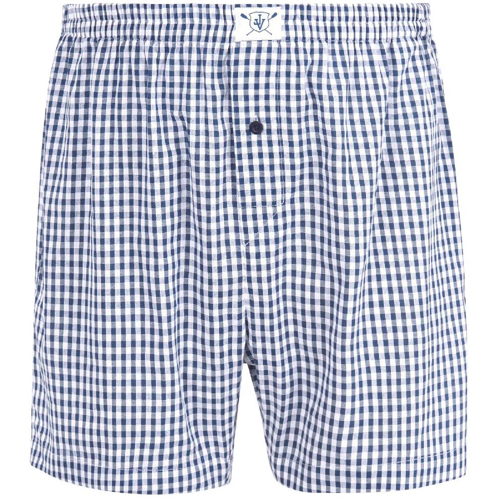 Jan Vanderstorm 3er Pack Boxershorts RIKU blau gemustert Begrenztes Angebot