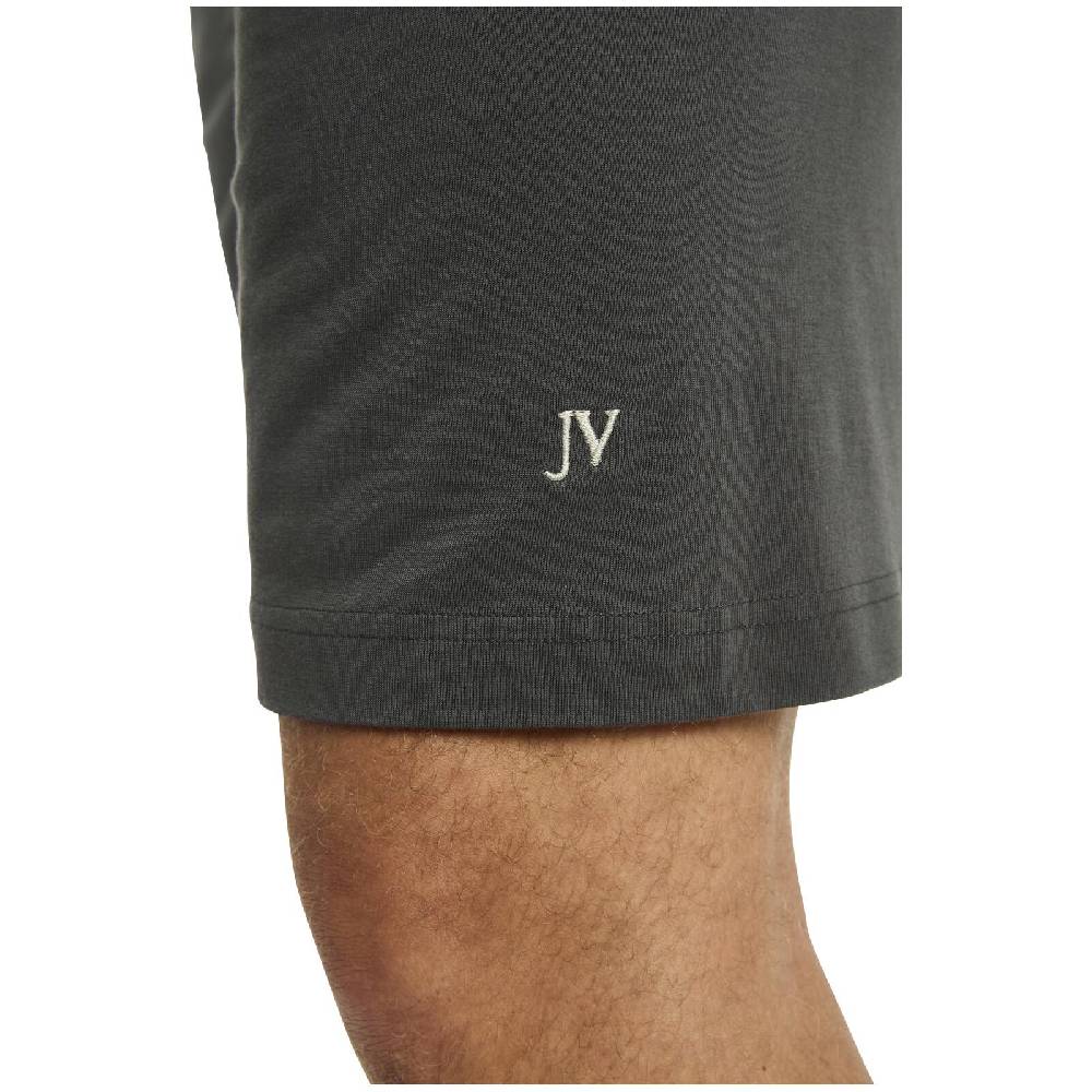 Jan Vanderstorm Kurzer Schlafanzug AUDUN dunkelgrau gelb Cyber Monday
