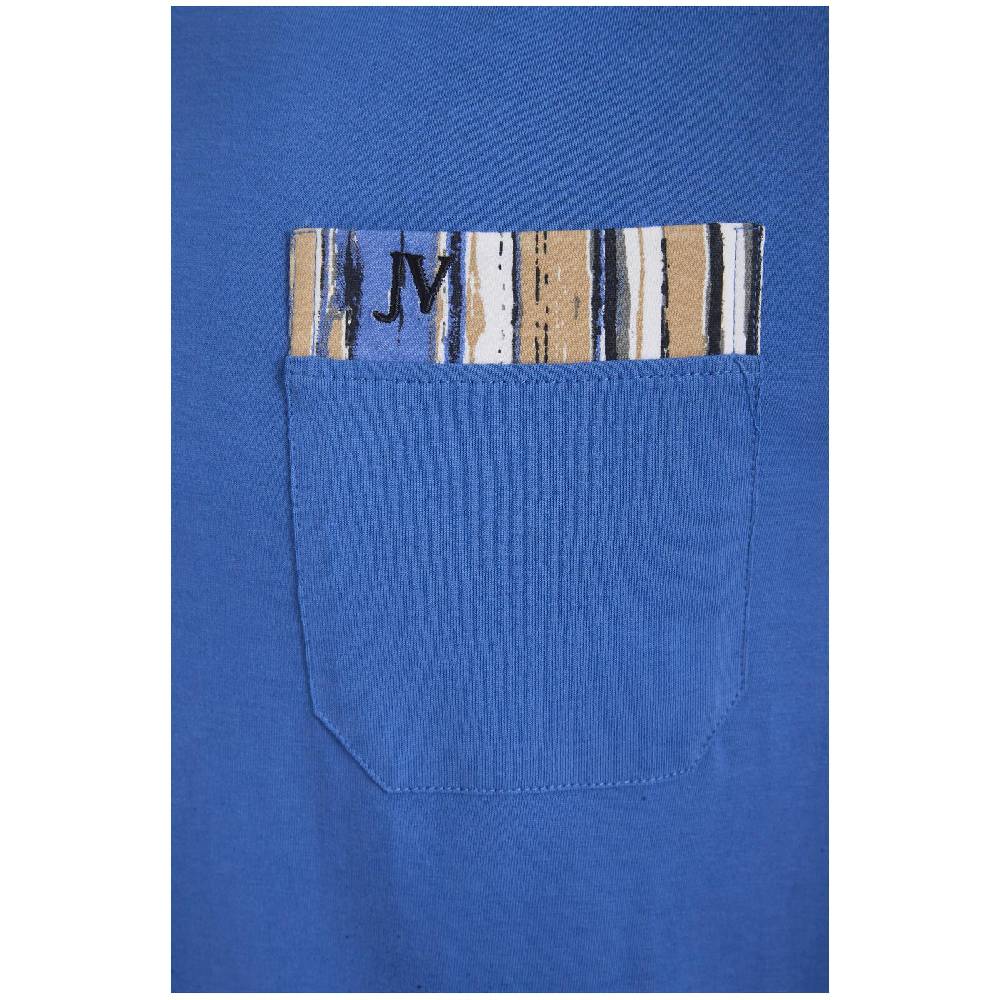Jan Vanderstorm Schlafanzug ANTOS royal blau gemustert Begrenzte Freigabe