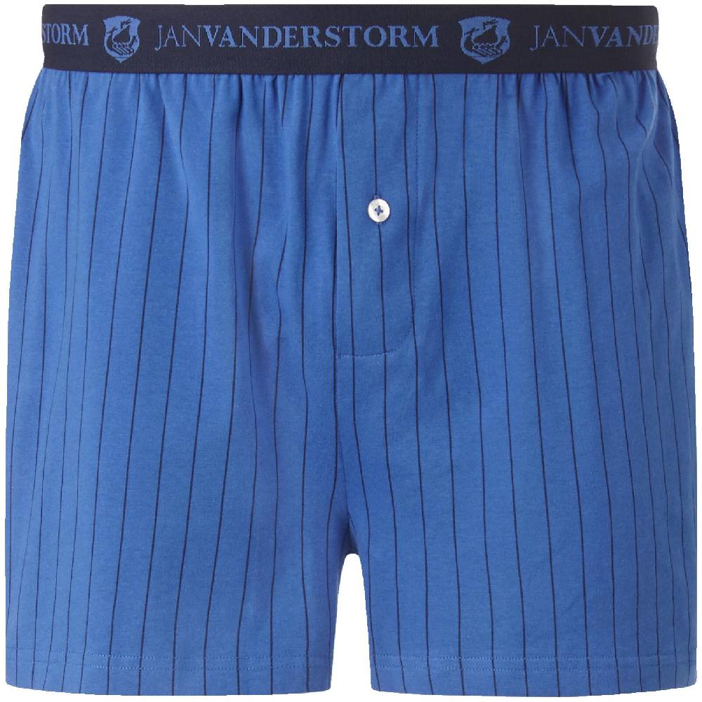 Jan Vanderstorm 2er Pack Boxershorts NICKE royal blau dunkelblau Neueste Stile