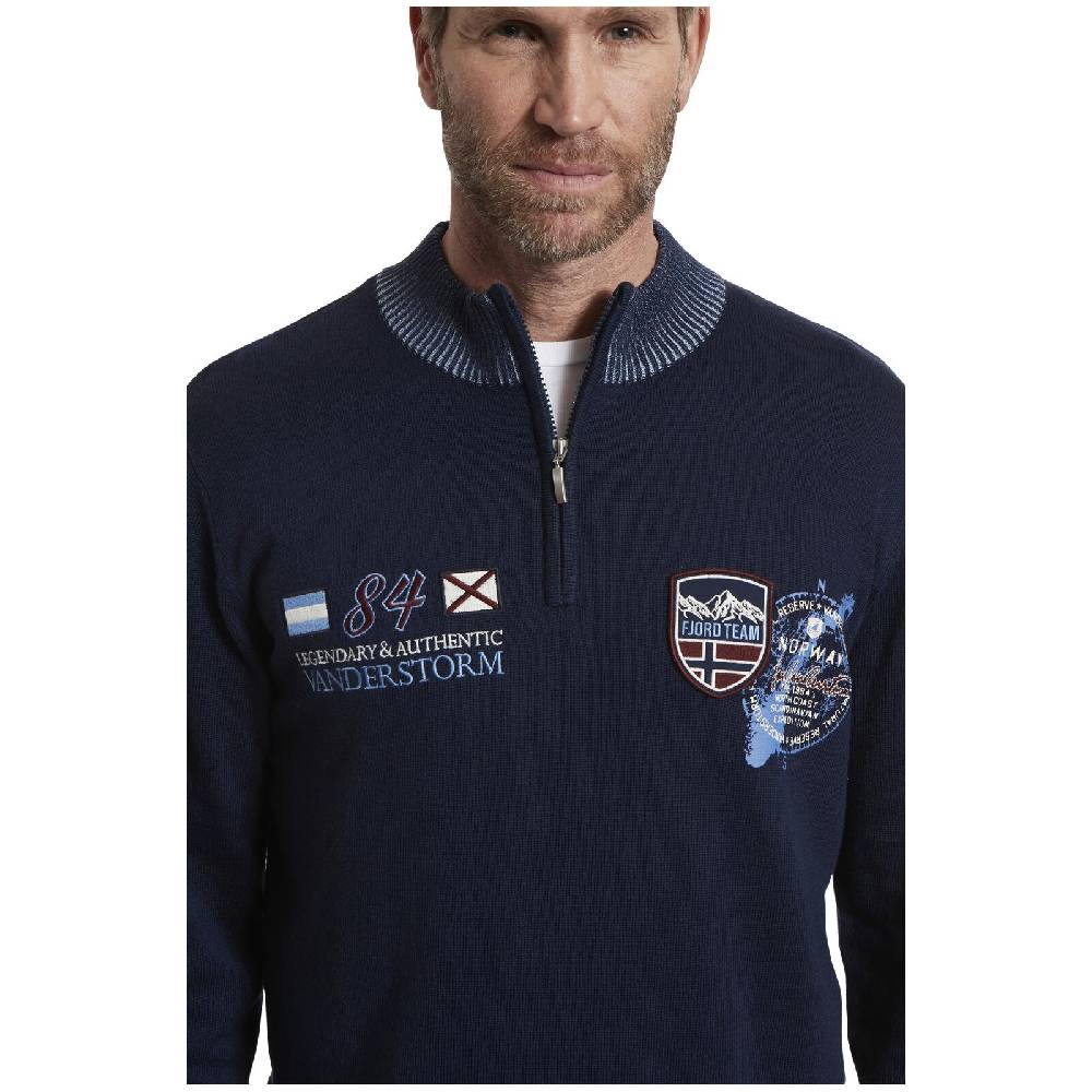 Jan Vanderstorm Pullover UNDORICH dunkelblau zollfrei