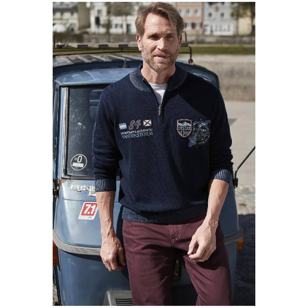 Jan Vanderstorm Pullover UNDORICH dunkelblau zollfrei