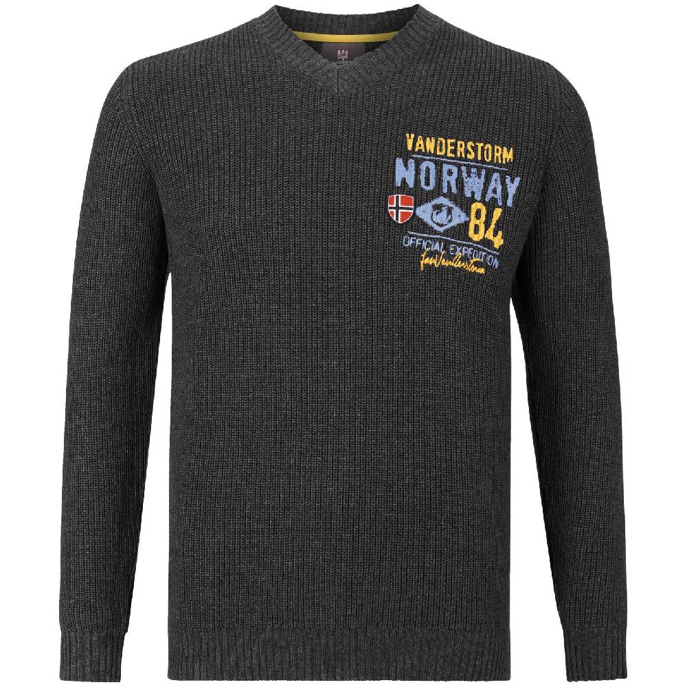 Jan Vanderstorm Pullover JELLEN dunkelgrau 50% Rabatt für begrenzte Zeit