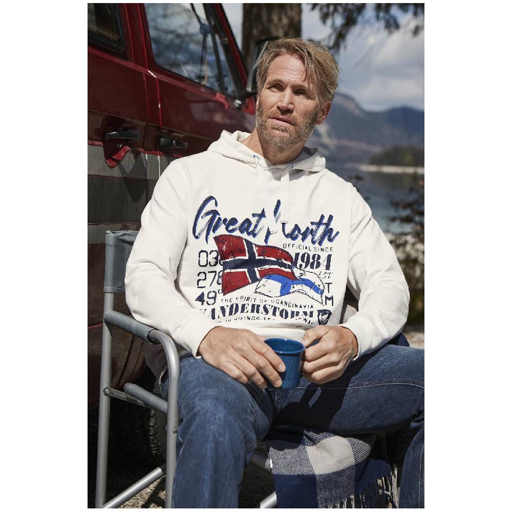 Jan Vanderstorm Sweatshirt JOUPPI weiß 2025