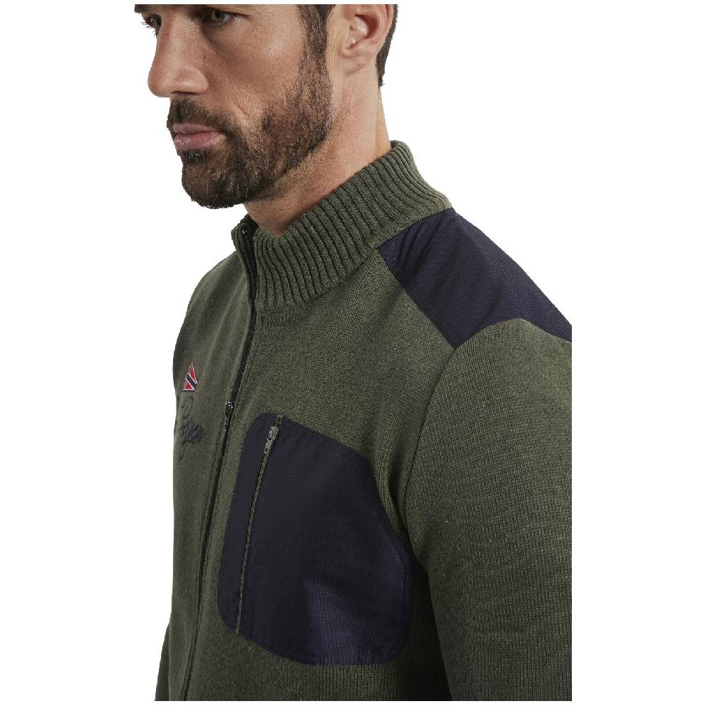 Jan Vanderstorm Strickjacke ABBO oliv Verkauf