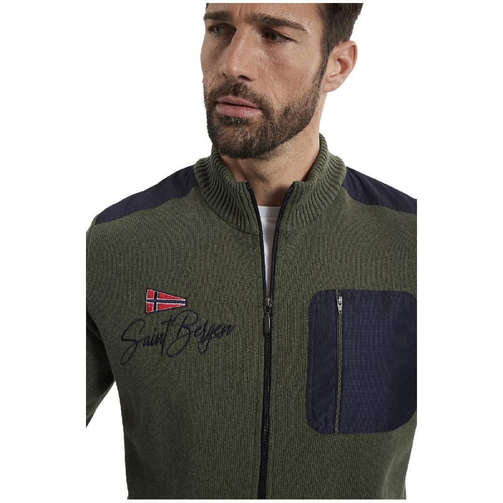 Jan Vanderstorm Strickjacke ABBO oliv Verkauf