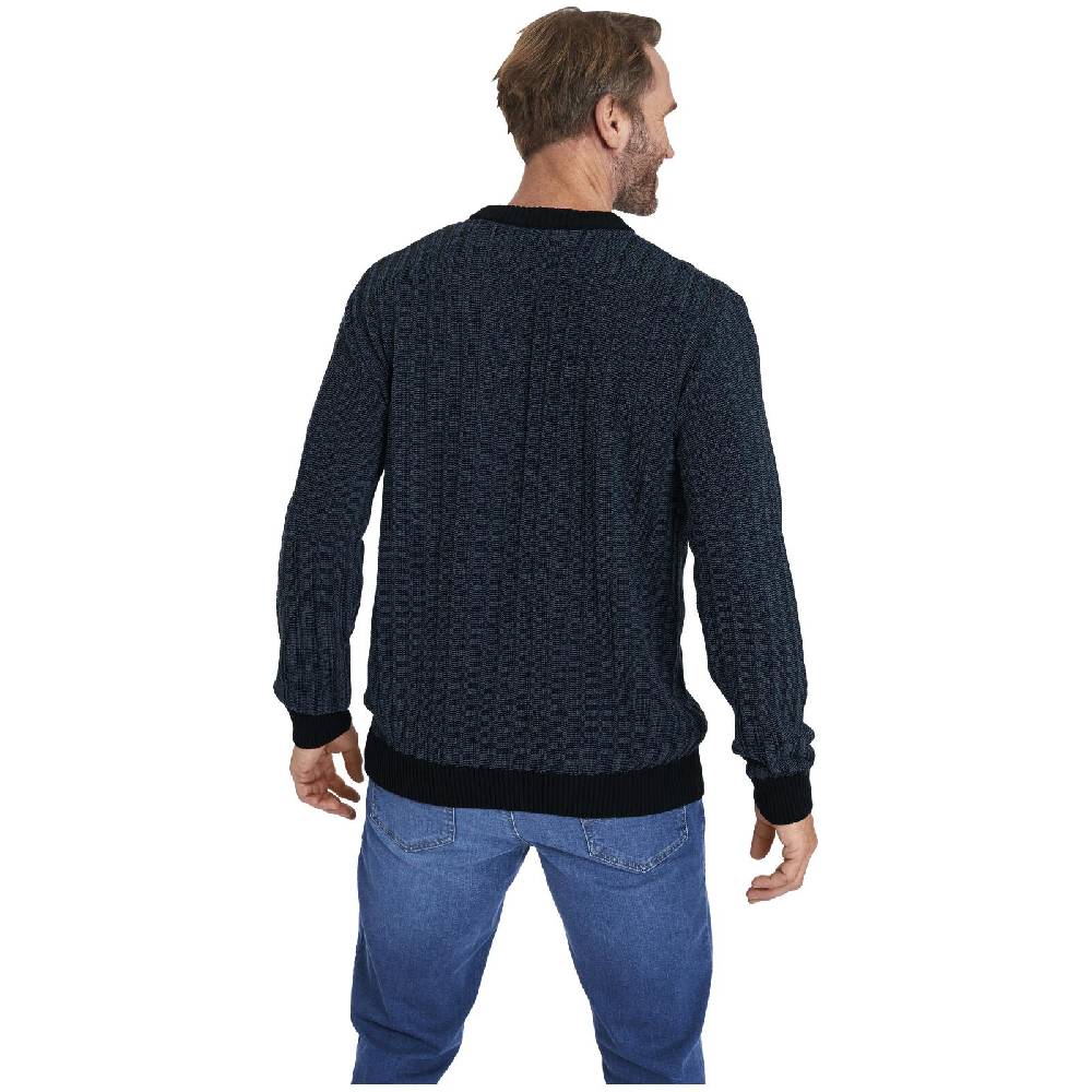 Jan Vanderstorm Pullover RICKMER dunkelblau melange Angebote