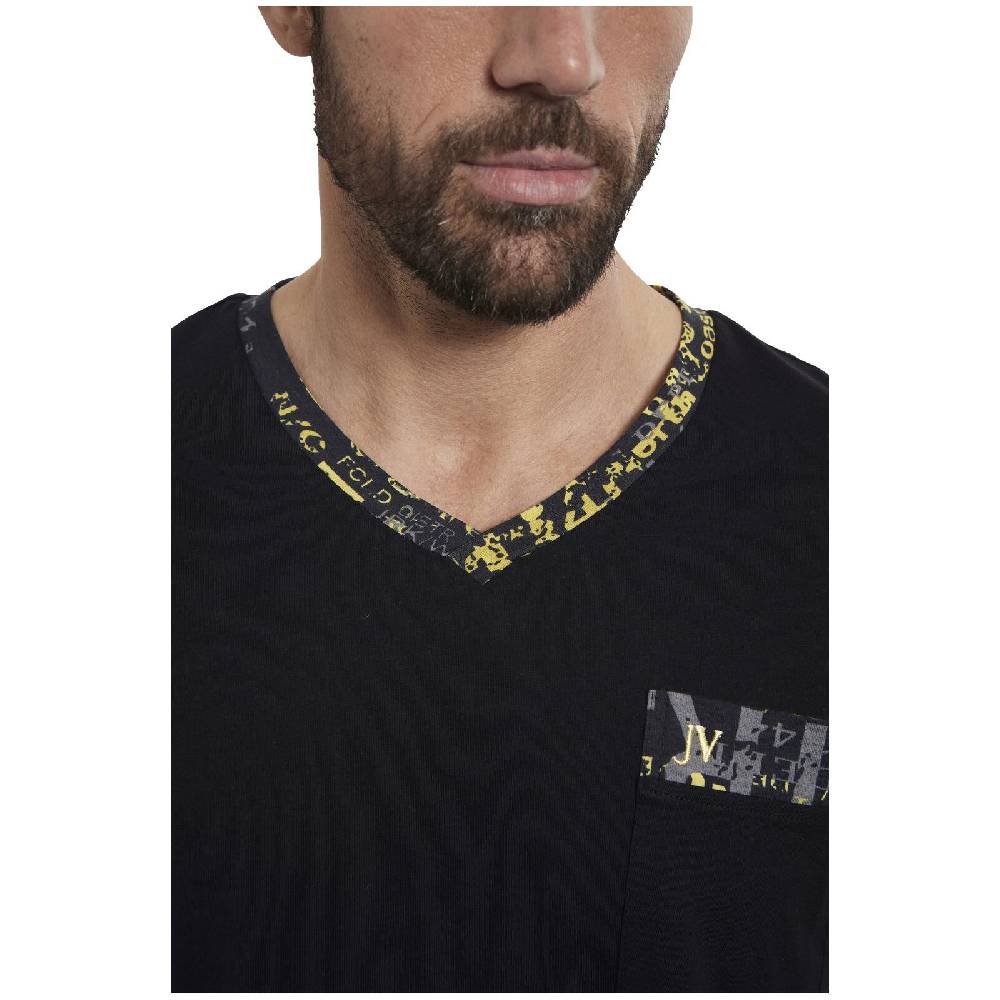 Jan Vanderstorm Nachthemd ERLANTTI schwarz Flash Sale