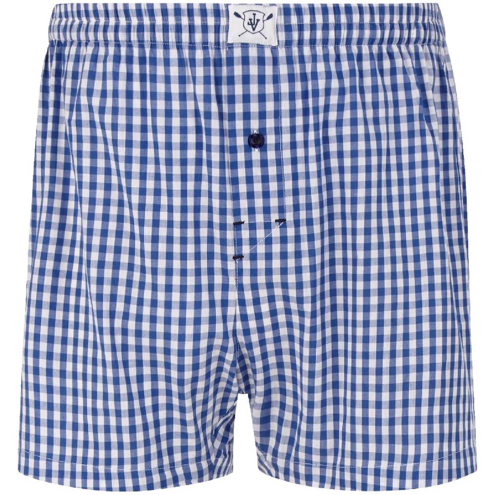 Jan Vanderstorm 3er Pack Boxershorts RIKU royal blau gemustert Muttertagsangebot