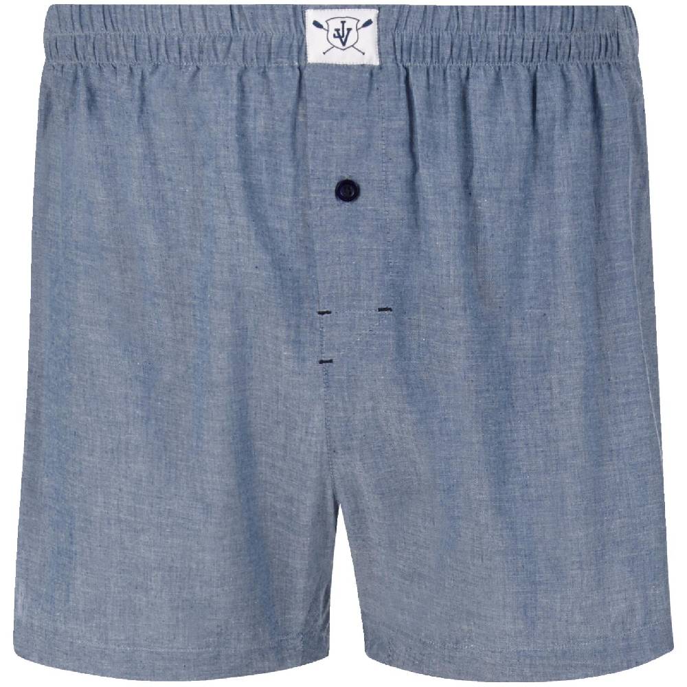 Jan Vanderstorm 3er Pack Boxershorts RIKU royal blau gemustert Muttertagsangebot