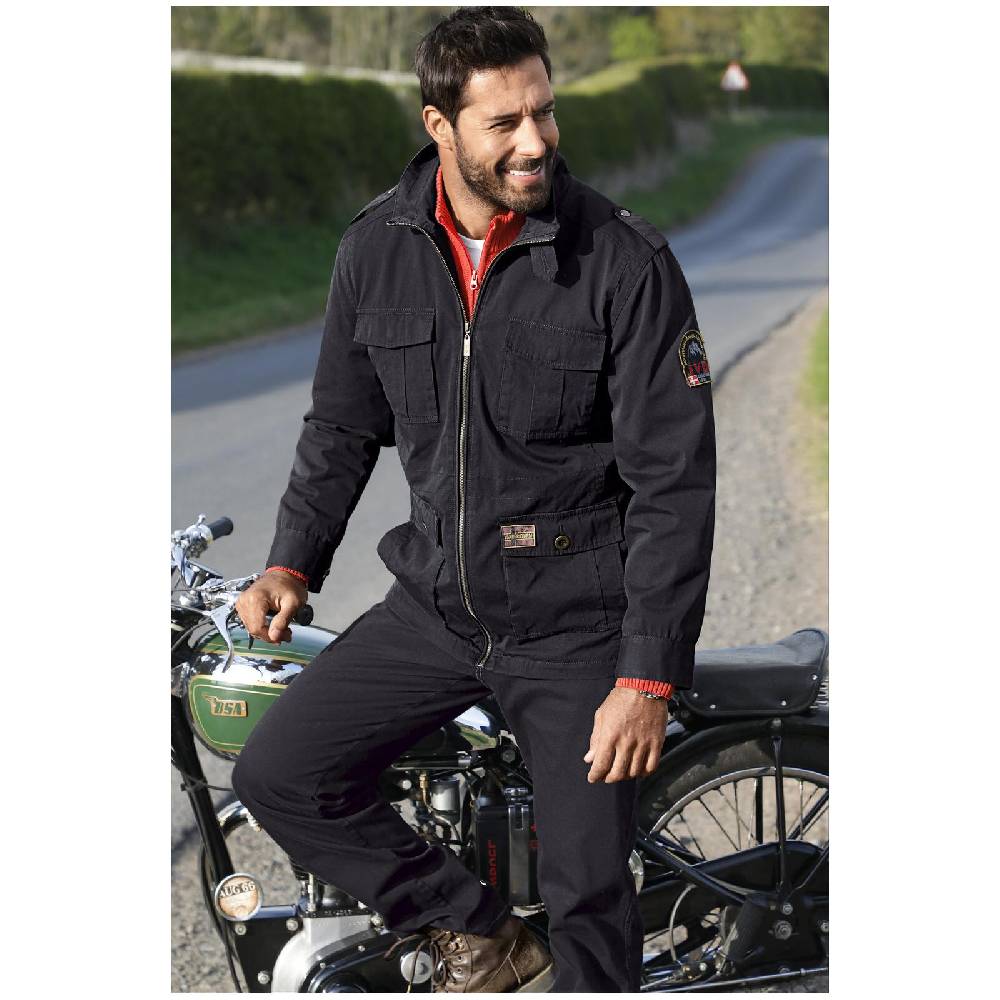 Jan Vanderstorm Fieldjacket BROR schwarz Heißer Verkauf
