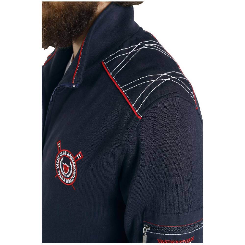 Jan Vanderstorm Sweatjacke ATLI dunkelblau Top Angebot
