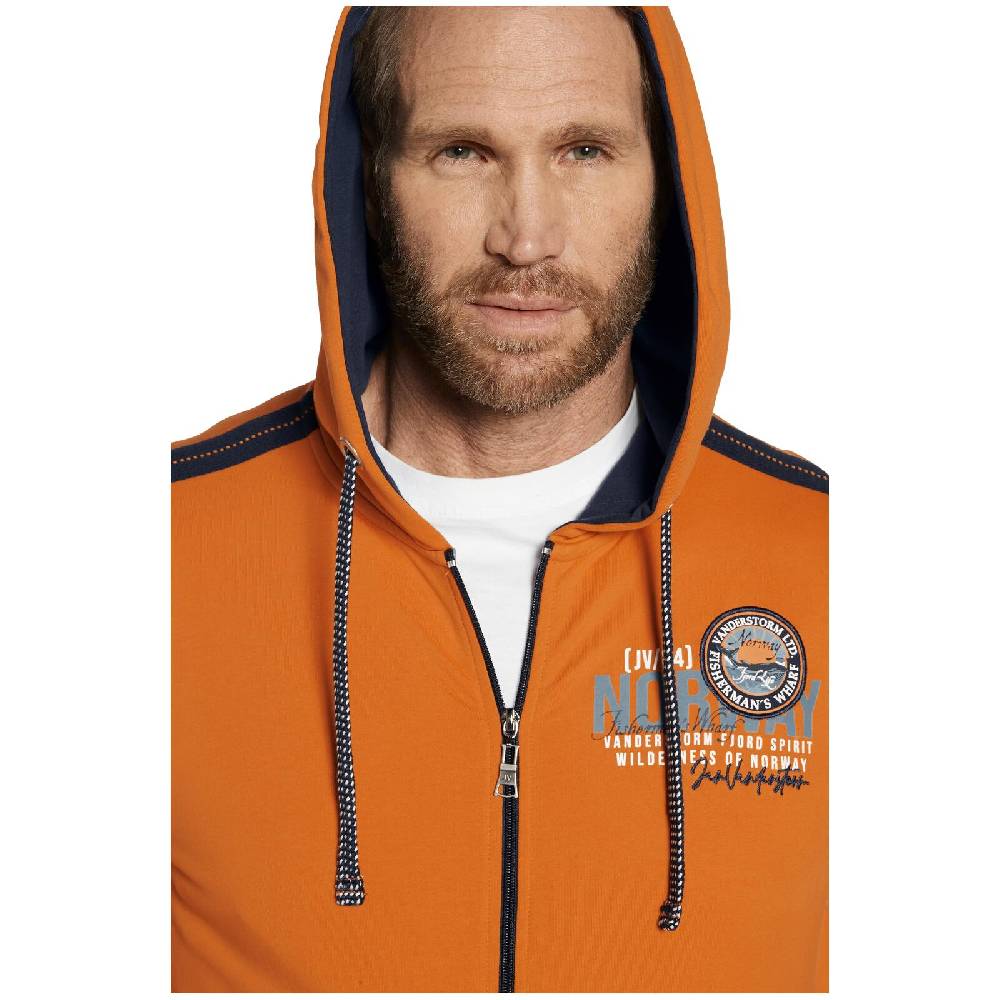 Jan Vanderstorm Sweatjacke RENKO orange Blitzangebot