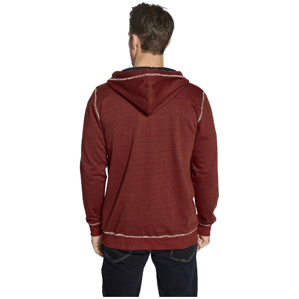 Jan Vanderstorm Sweatjacke JOKORA rot melange Neuheiten
