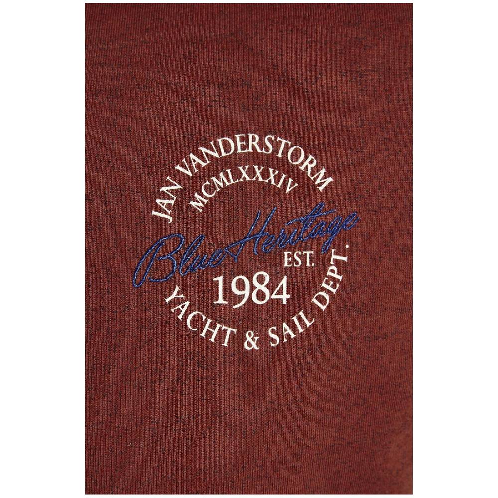 Jan Vanderstorm Sweatjacke JOKORA rot melange Neuheiten