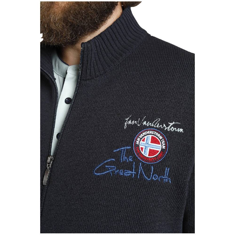 Jan Vanderstorm Strickjacke OLAV dunkelblau Saisonale Angebote
