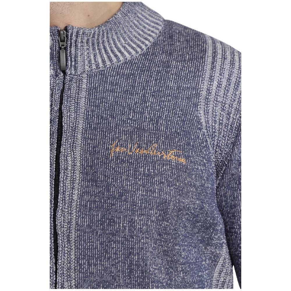 Jan Vanderstorm Strickjacke INGRABAN blau melange JETZT KAUFEN