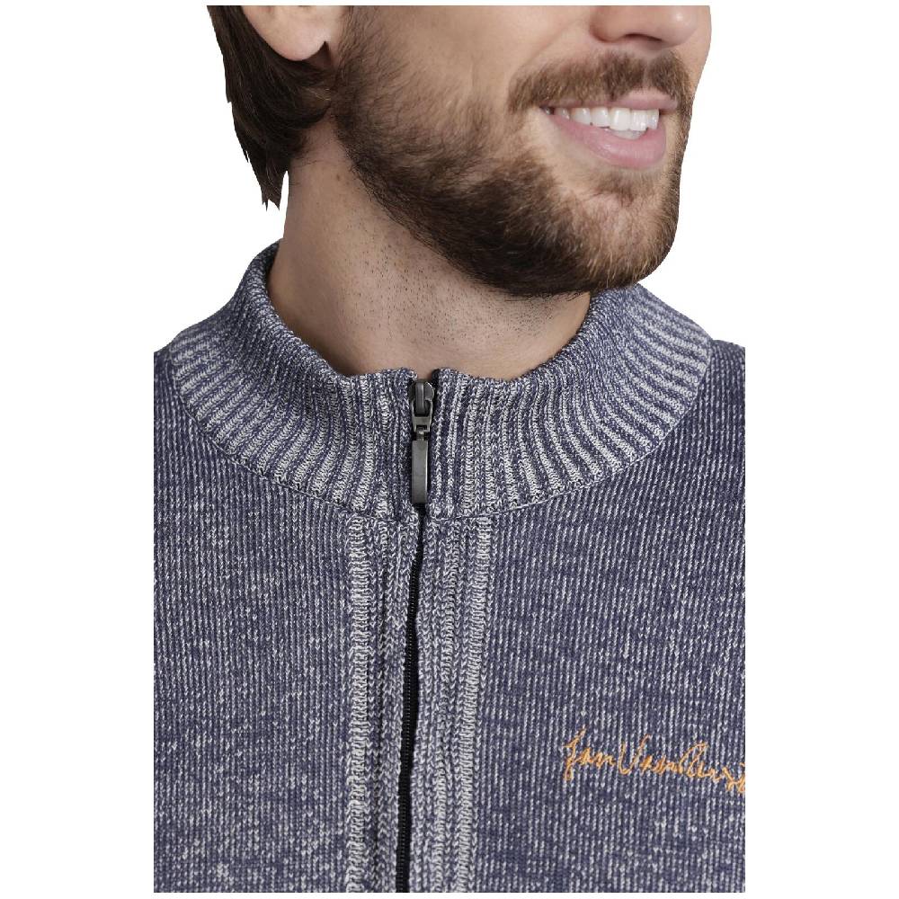 Jan Vanderstorm Strickjacke INGRABAN blau melange JETZT KAUFEN