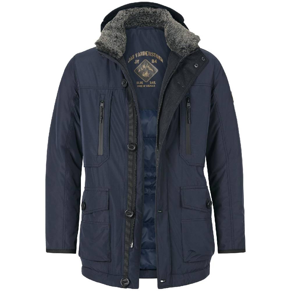 Jan Vanderstorm Funktionsjacke BOTULFR dunkelblau Bis zu 60% Rabatt