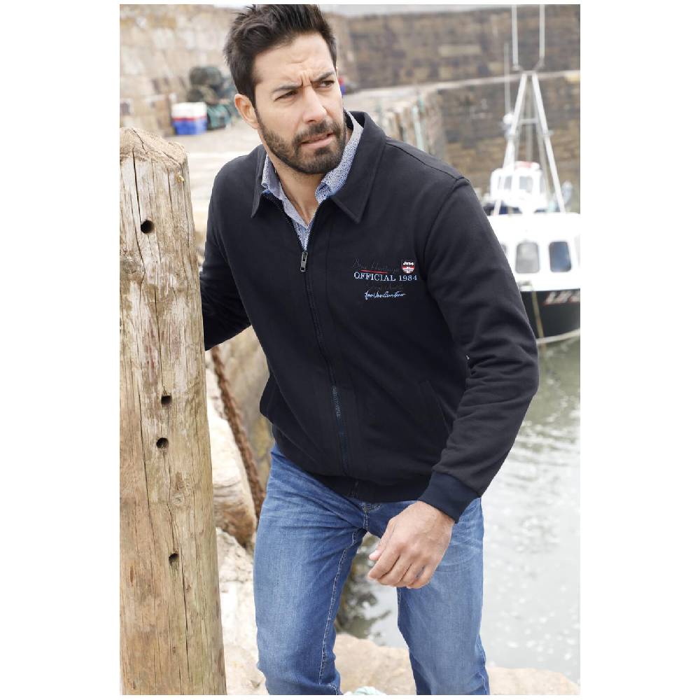 Jan Vanderstorm Sweatjacke TAPANI dunkelblau Nur noch ein Tag übrig