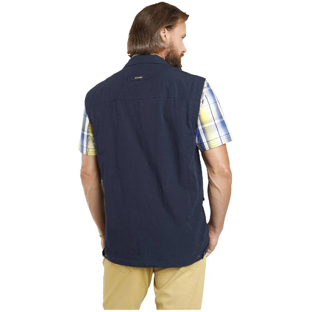 Jan Vanderstorm Outdoorweste MILAV dunkelblau 50% Rabatt mit kostenlosem Versand