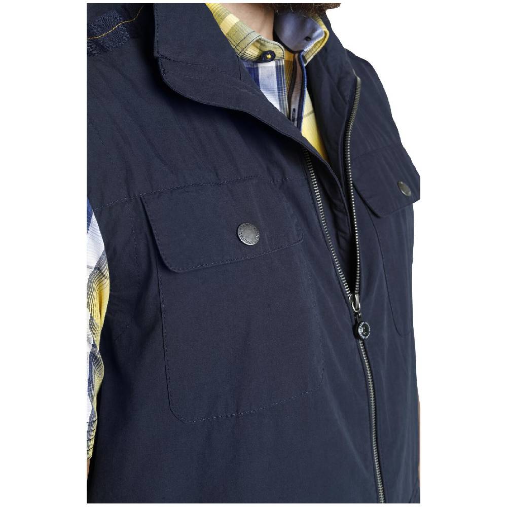 Jan Vanderstorm Outdoorweste MILAV dunkelblau 50% Rabatt mit kostenlosem Versand