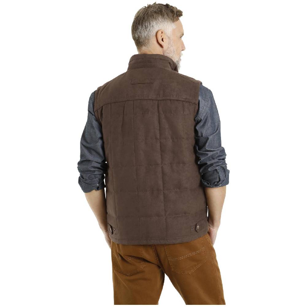 Jan Vanderstorm Steppweste ELUF braun Fabrik Onlineshop