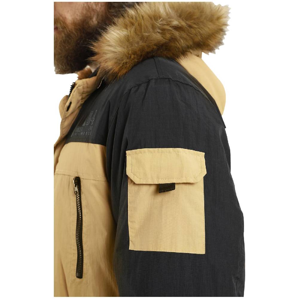 Jan Vanderstorm Parka JOKUM beige schwarz Fabrikpreis