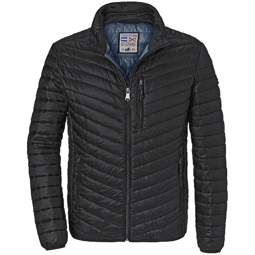 Jan Vanderstorm Steppjacke DANKRAD schwarz Begrenztes Angebot