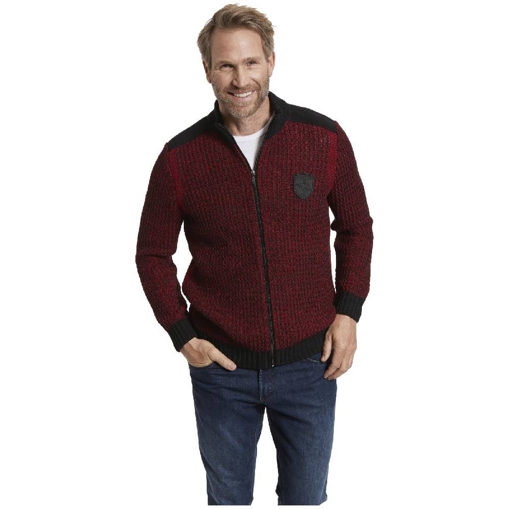 Jan Vanderstorm Strickjacke HALSTEN rot Valentinstagsangebot
