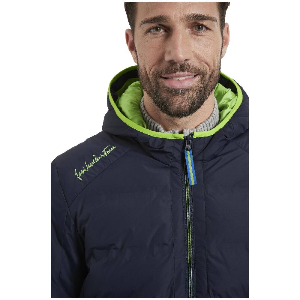 Jan Vanderstorm Steppjacke RUVEN dunkelblau Top Angebot