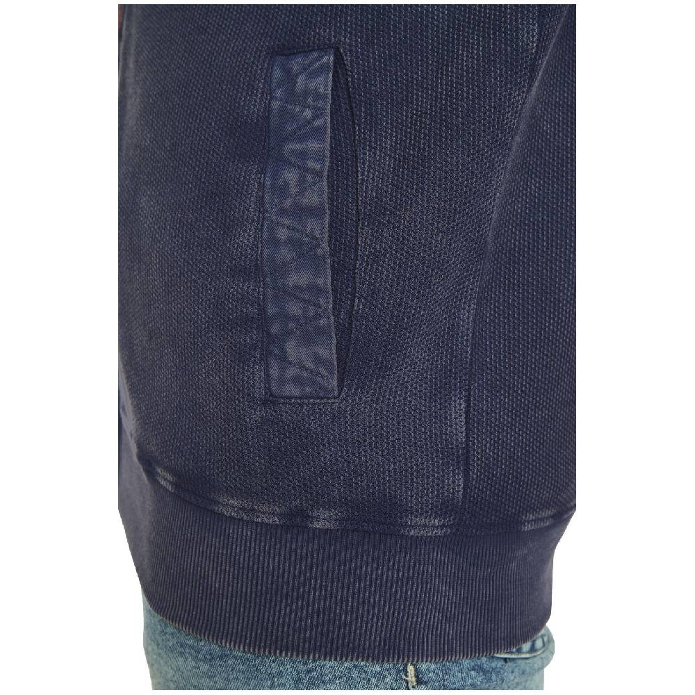 Jan Vanderstorm Sweatjacke DIETBERT dunkelblau Große Rabatte