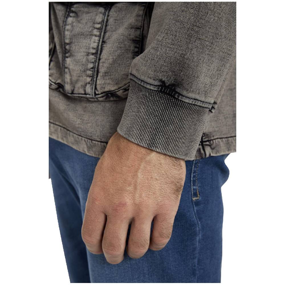Jan Vanderstorm Sweatjacke GANGOLF dunkelgrau Saisonale Angebote
