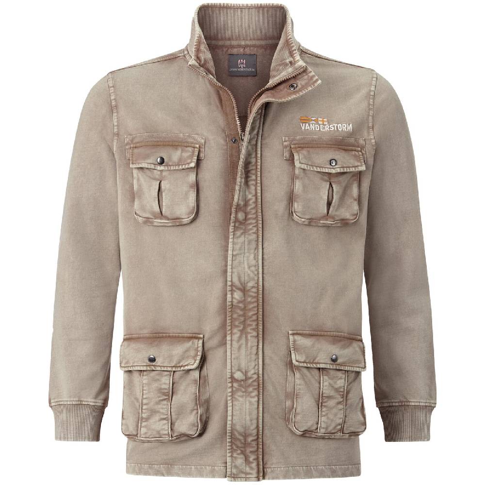 Jan Vanderstorm Sweatjacke GANGOLF hellbraun Sonderangebote