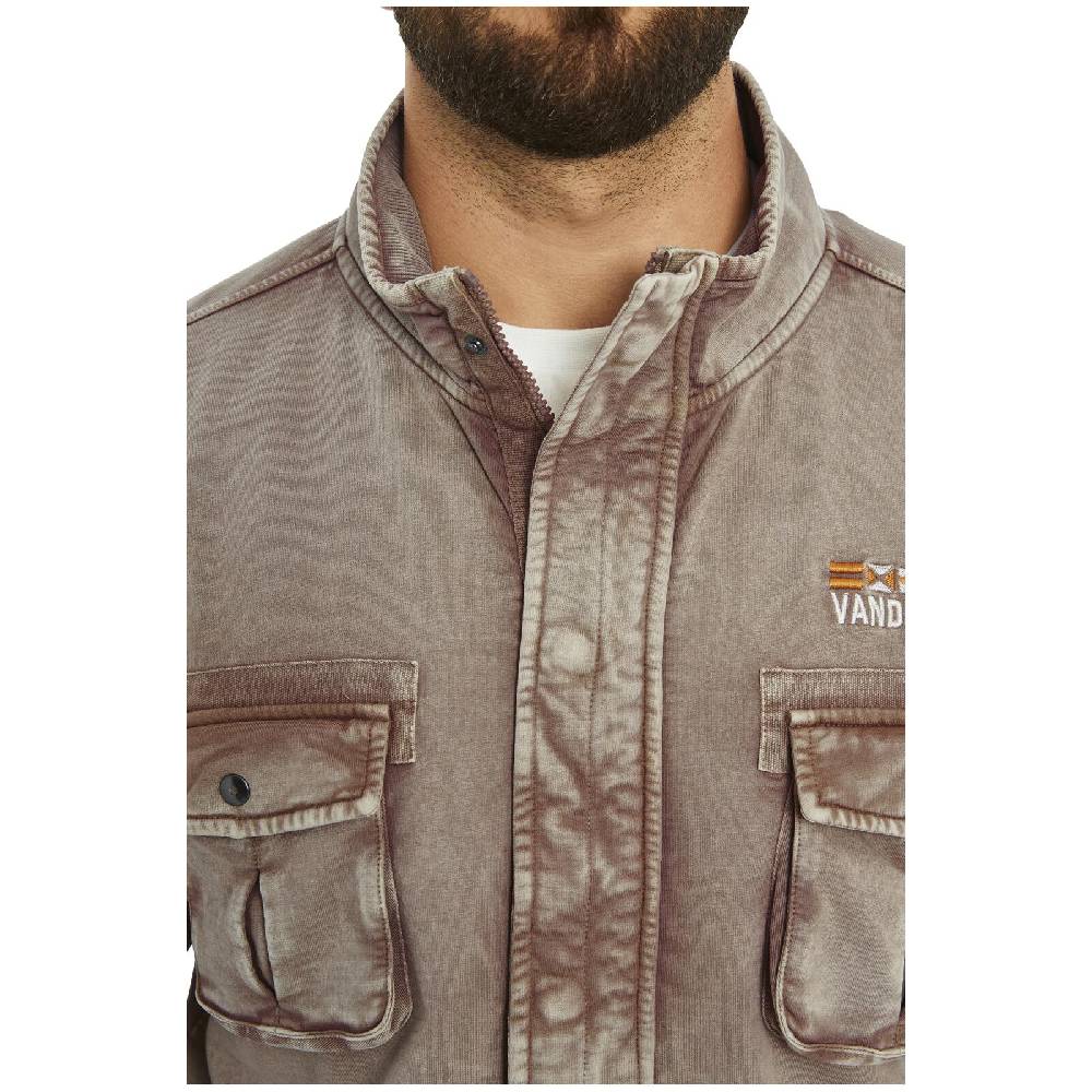 Jan Vanderstorm Sweatjacke GANGOLF hellbraun Sonderangebote