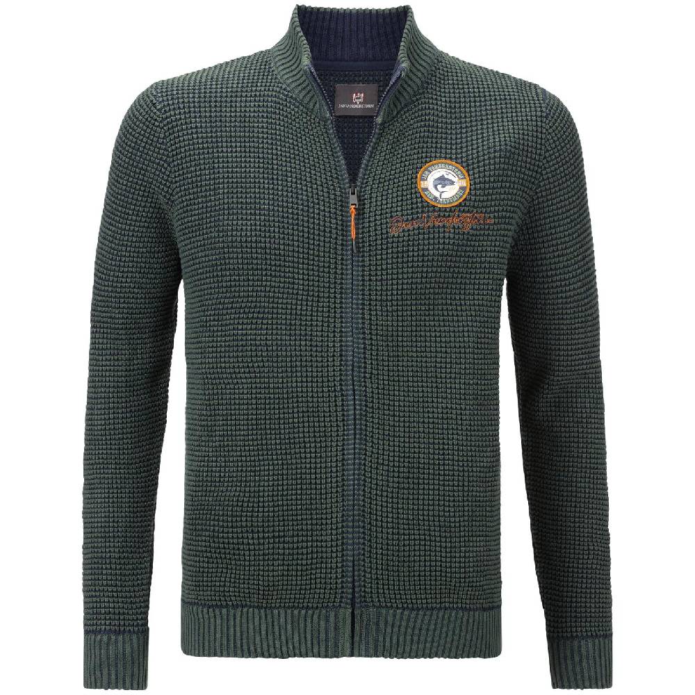 Jan Vanderstorm Strickjacke ISIDUR dunkelgrün Online