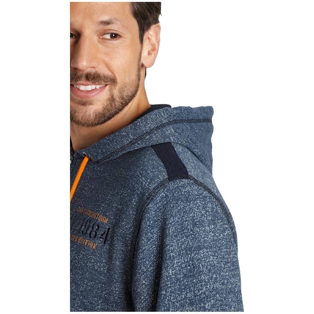 Jan Vanderstorm Sweatjacke ROBART blau melange Auslauf