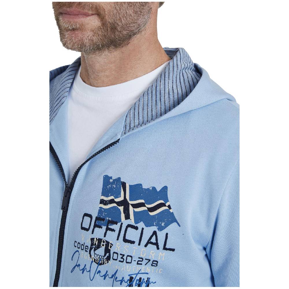 Jan Vanderstorm Sweatjacke INGI hellblau Angebote