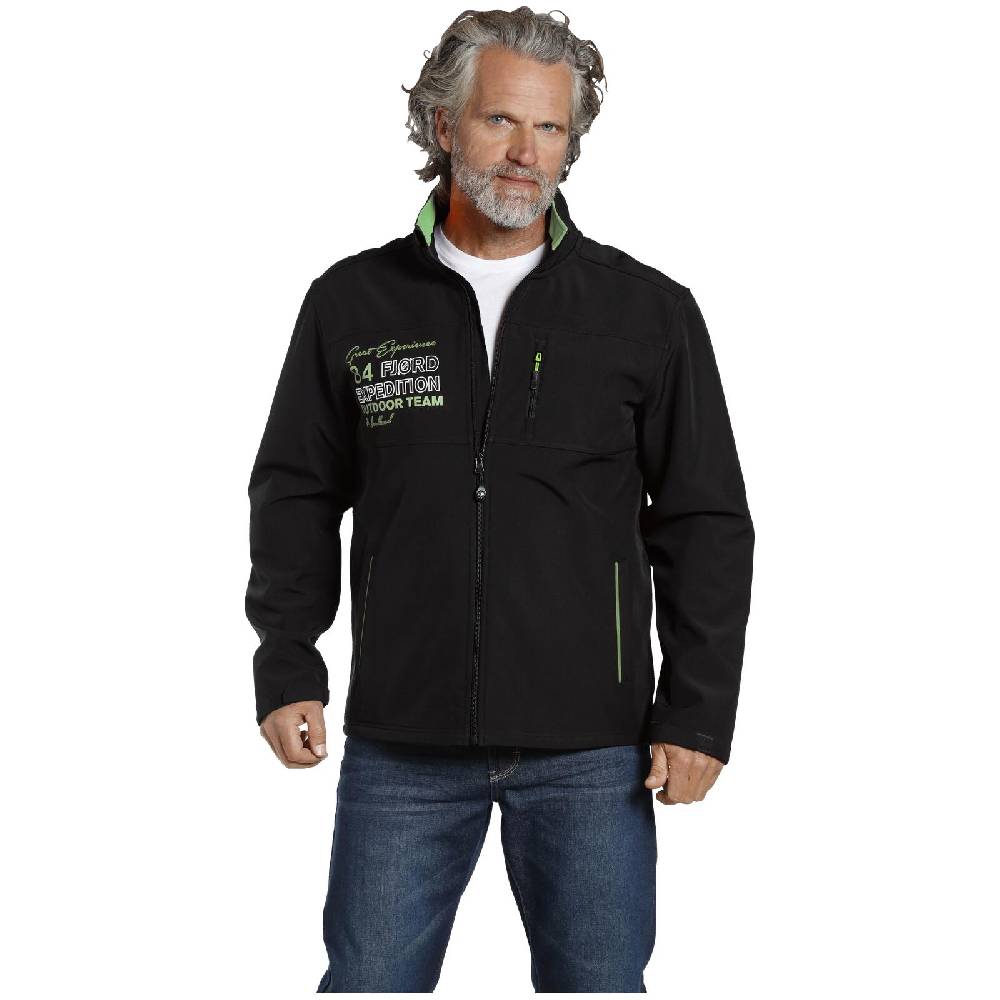 Jan Vanderstorm Softshelljacke TEEMU schwarz im Angebot